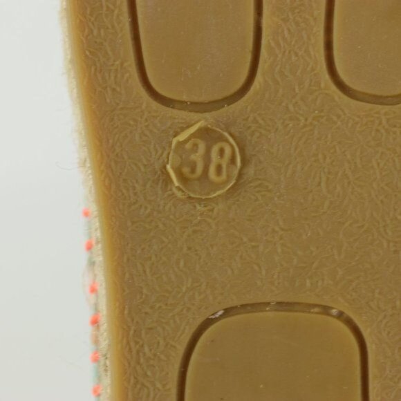 Stella McCartney Kids Size 38 Pink Orange Textile Slip On Flat Espadrilles - Picture 7 of 8